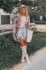 Harvest Cheer Plaid Jacket In Grey sold by Impressions
