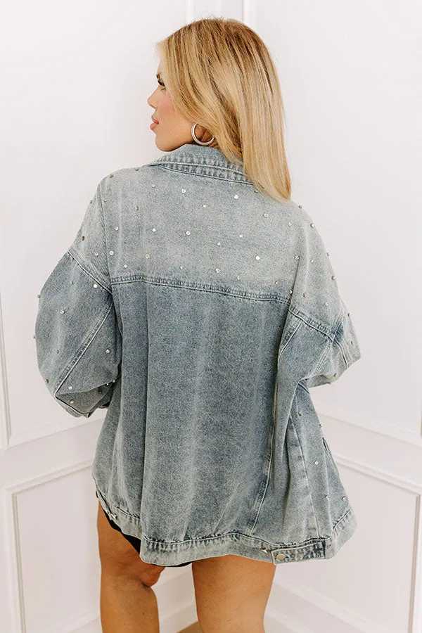 Easy To Style Rhinestone Denim Jacket Curves sold by Impressions product image thumbnail 4