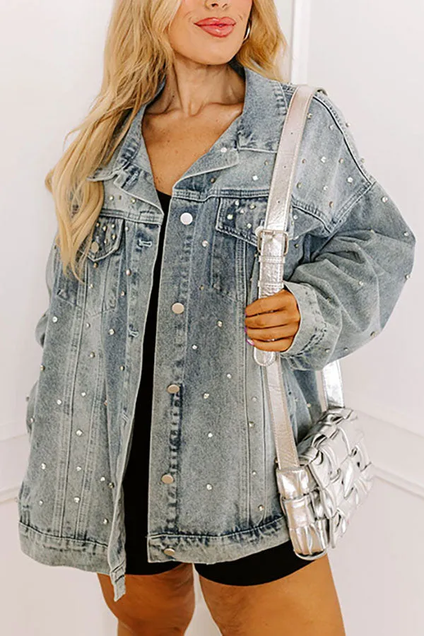 Easy To Style Rhinestone Denim Jacket Curves sold by Impressions product image thumbnail 3