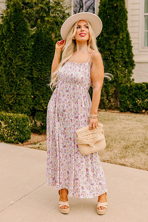 Smiles and Sunshine Floral Maxi in Lavender Curves sold by Impressions product image thumbnail 4
