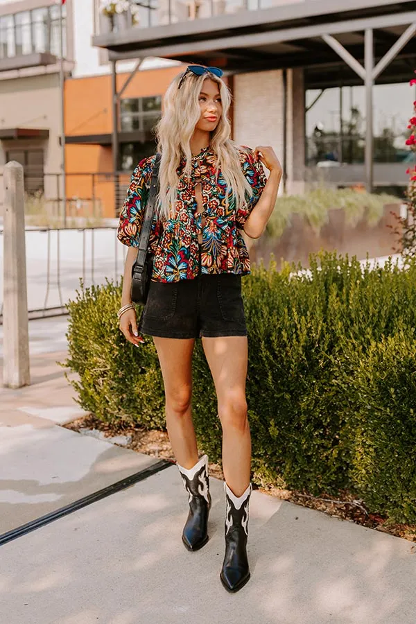 Tropical Dream Front Tie Top sold by Impressions product image thumbnail 4