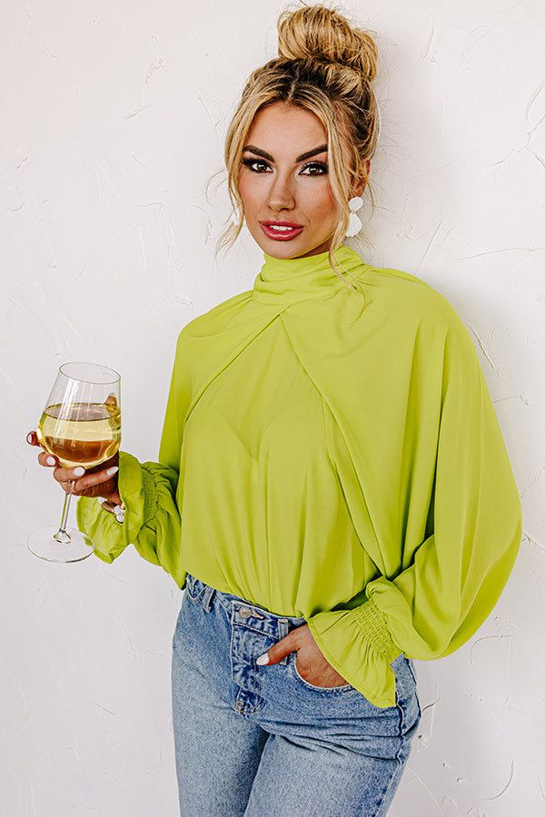 Sweetly Swaying Along Top In Lime Punch sold by Impressions product image thumbnail 2