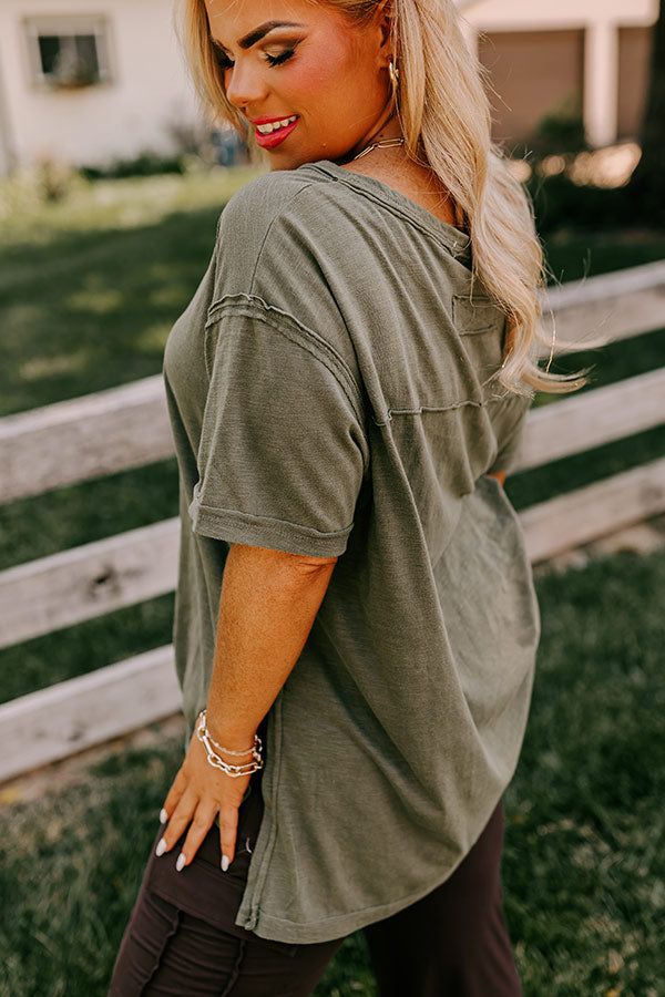 Sonoma Breeze Shift Tee In Olive Curves sold by Impressions product image thumbnail 5