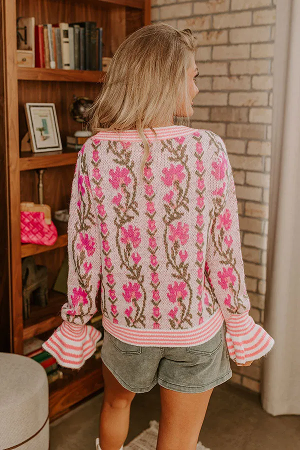 Totally Chic Floral Sweater Top sold by Impressions product image thumbnail 5