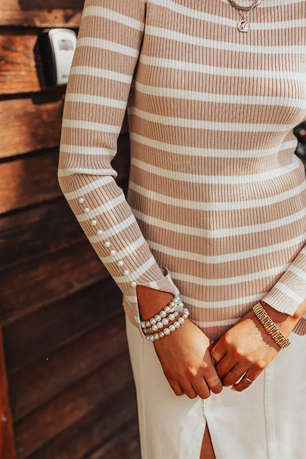 Effortless Elegance Embellished Top In Iced Latte sold by Impressions product image thumbnail 3