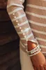 Effortless Elegance Embellished Top In Iced Latte sold by Impressions