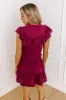 Classy Girl Button Up Top in Wine sold by Impressions