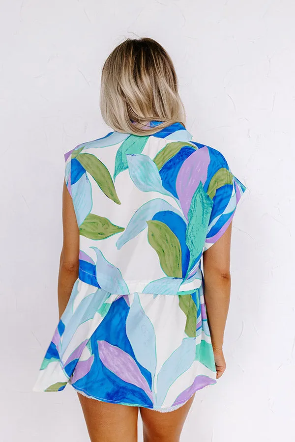 On The Brightside Shift Top in Royal Blue sold by Impressions product image thumbnail 3