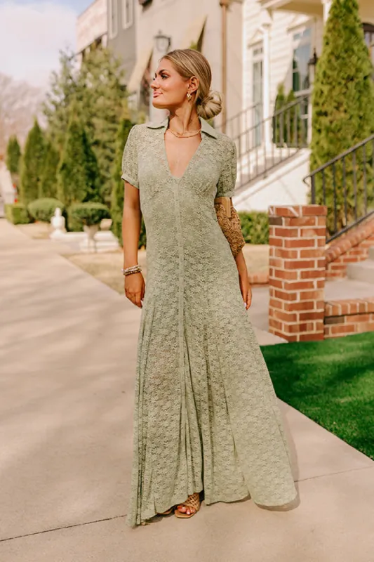 Lovely Details Lace Maxi Dress sold by Impressions