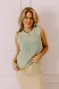 Oceans Away Knit Top In Sea Glass sold by Impressions