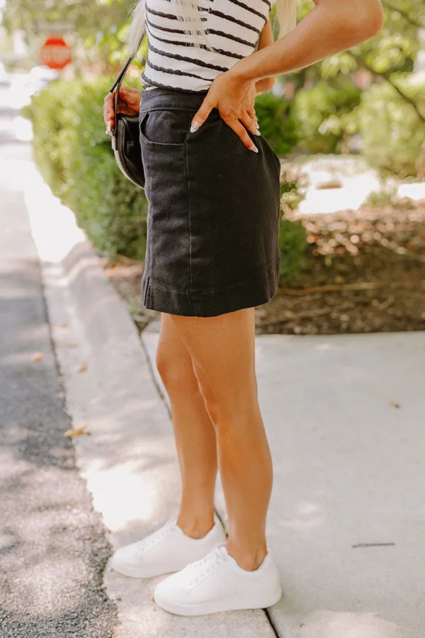 The Willow High Waist Skort in Black sold by Impressions product image thumbnail 5