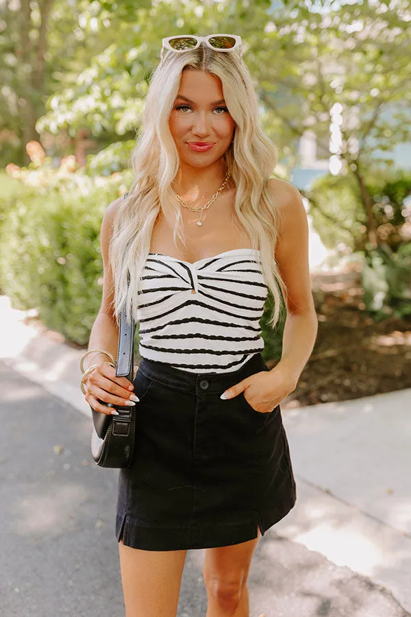 The Willow High Waist Skort in Black sold by Impressions