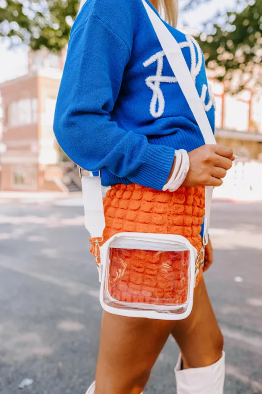 Top Of The Charts Clear Crossbody In Ivory sold by Impressions