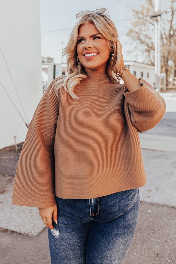 Winter Ridge Sweater In Camel Curves sold by Impressions product image thumbnail 5