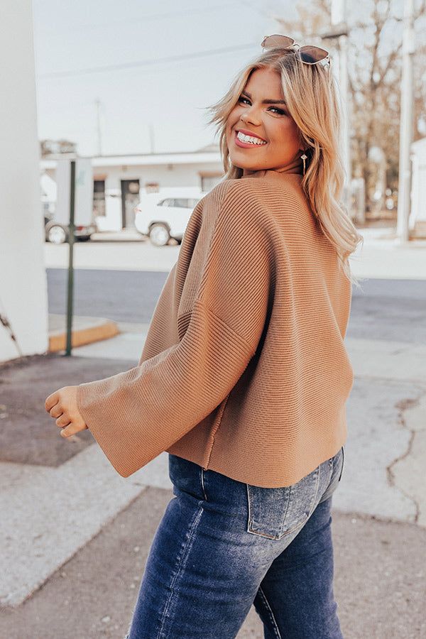 Winter Ridge Sweater In Camel Curves sold by Impressions product image thumbnail 2