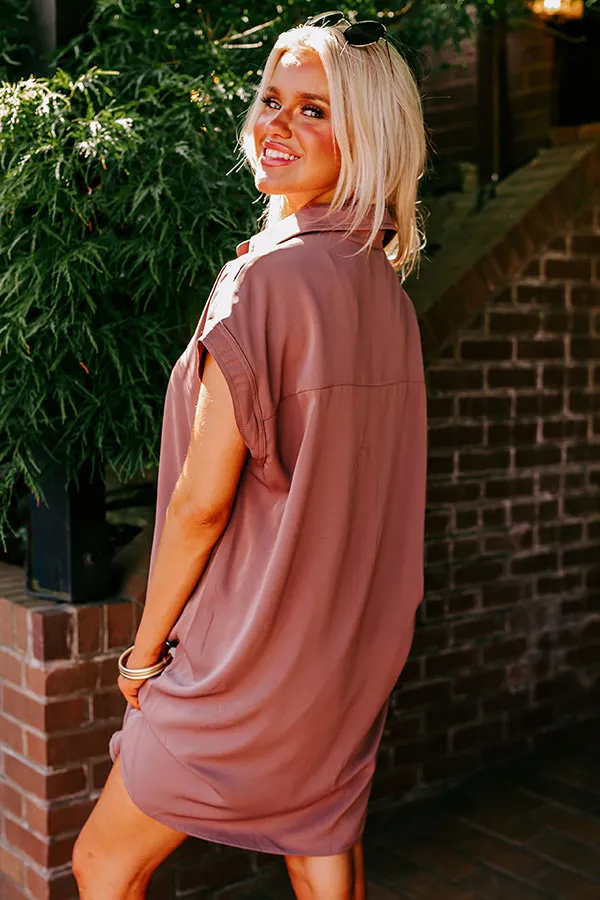 Effortless Radiance Shift Dress in Hazelnut sold by Impressions product image thumbnail 3