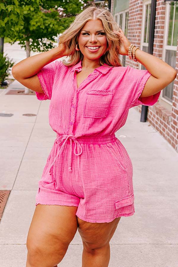 Hit Remix Romper In Pink sold by Impressions