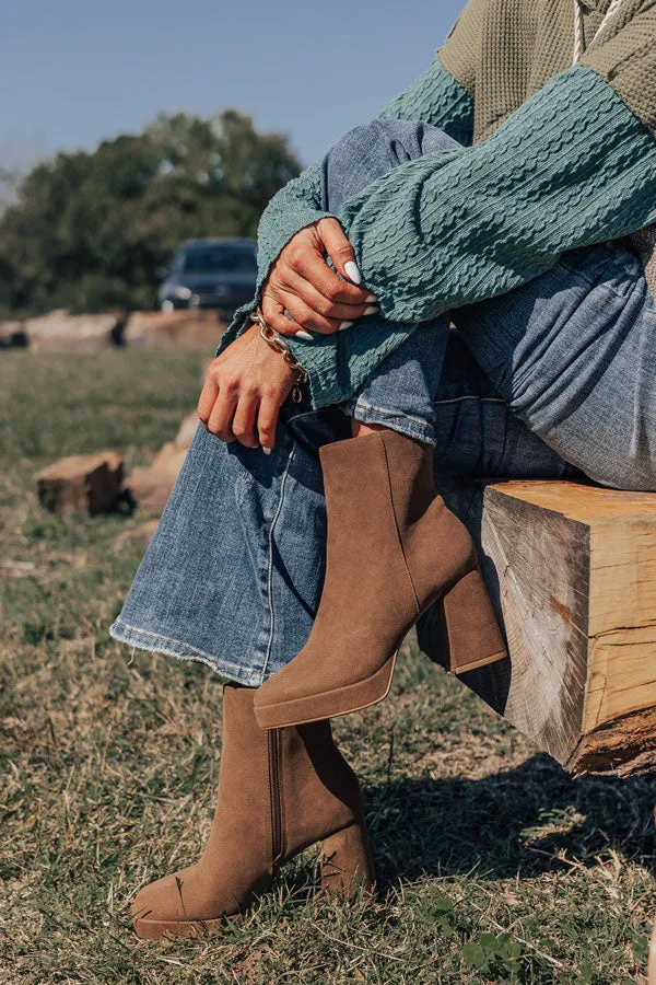 The Alondra Faux Suede Boot In Mocha sold by Impressions product image thumbnail 2