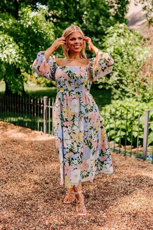 Time For Bliss Floral Midi Curves sold by Impressions