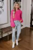 Cityscape Charm Knit Sweater Top in Hot Pink sold by Impressions