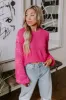 Cityscape Charm Knit Sweater Top in Hot Pink sold by Impressions