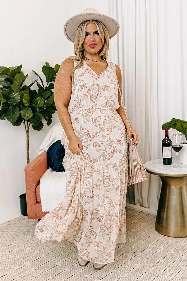 Check Her Stories Midi In Light Beige Curves sold by Impressions