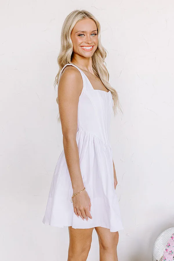Stay Flirty Corset Mini Dress in White sold by Impressions product image thumbnail 4