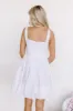 Stay Flirty Corset Mini Dress in White sold by Impressions