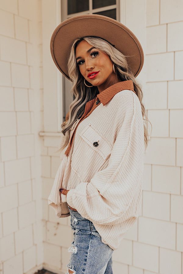 Very Chilly Waffle Knit Top sold by Impressions product image thumbnail 5