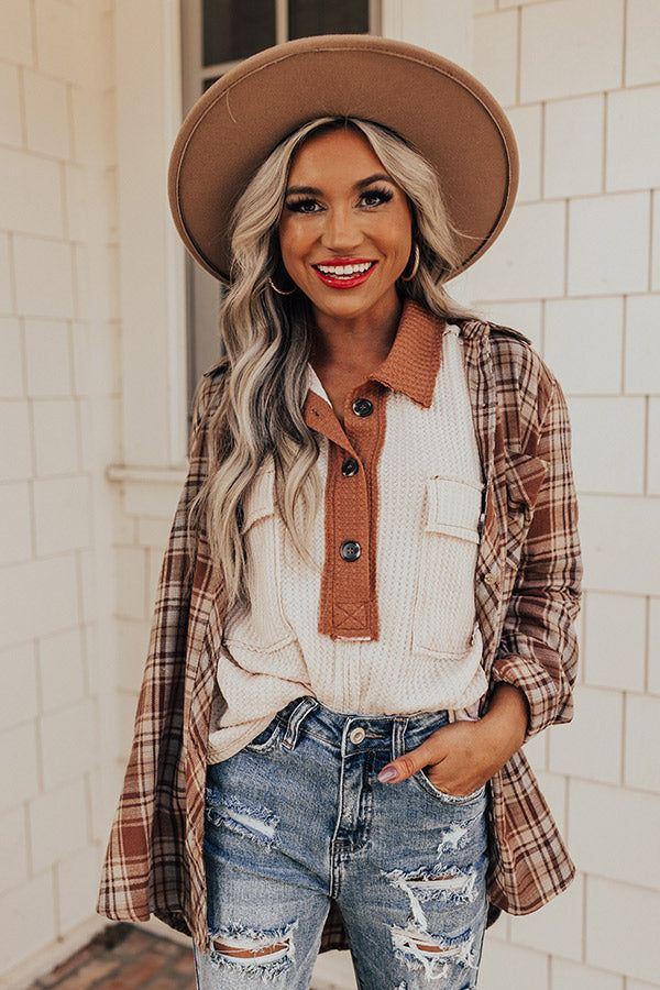 Very Chilly Waffle Knit Top sold by Impressions product image thumbnail 2