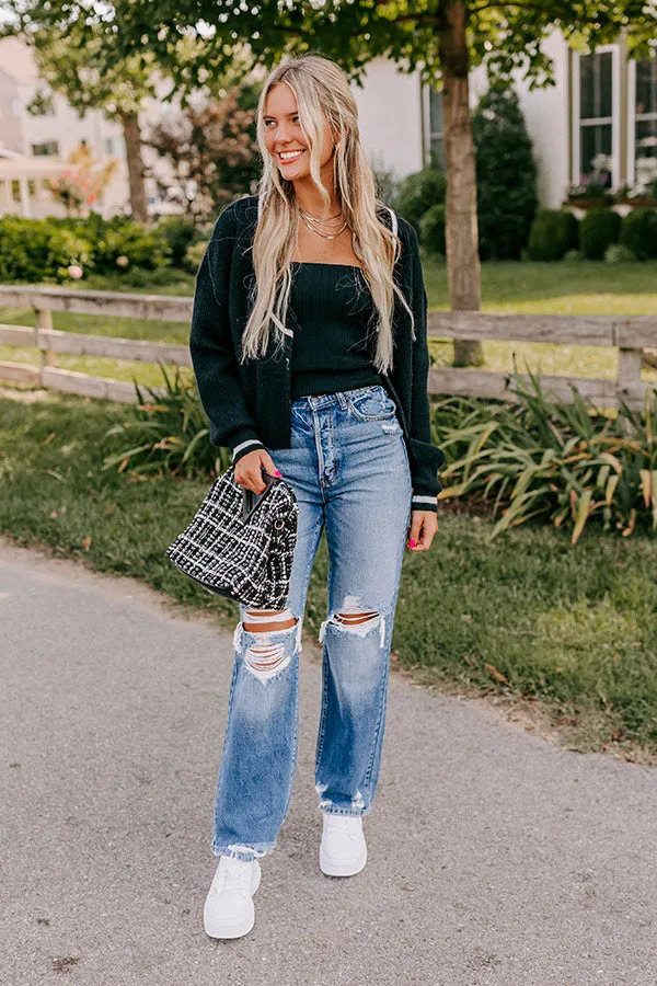 The Casey High Waist Distressed Straight Jean sold by Impressions