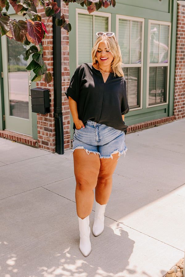 Whimsical Wonders Shift Top In Black Curves sold by Impressions