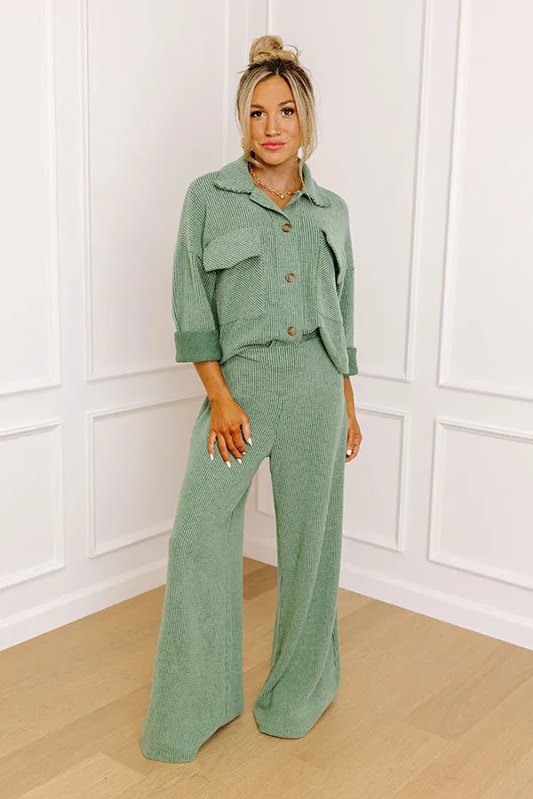 Fireside Comfort High Waist Ribbed Pants sold by Impressions