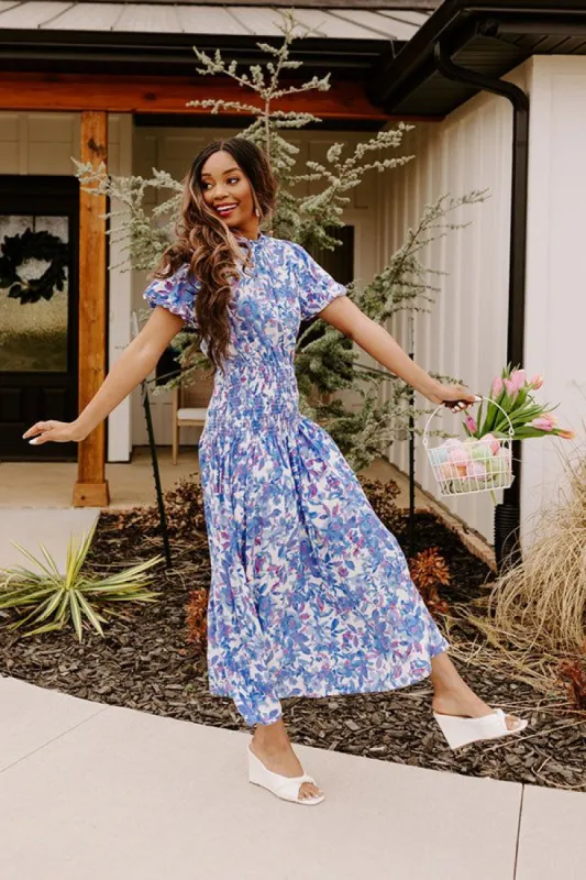 Barcelona Nights Midi In Blue sold by Impressions