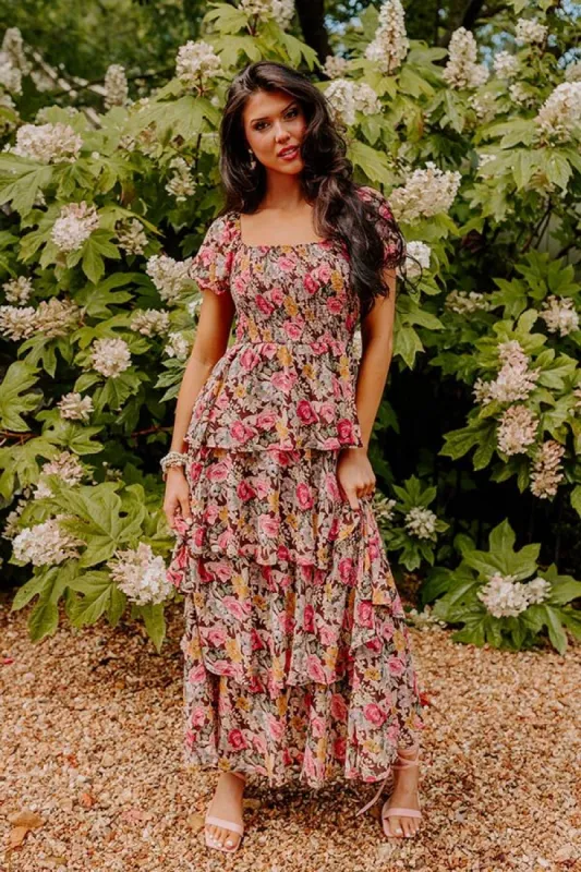 Floral Era Tiered Maxi sold by Impressions