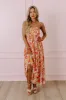 Tranquil Time Floral Midi in Golden Honey sold by Impressions