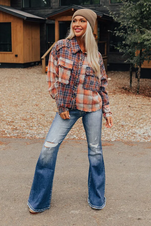 Autumn Vibes Plaid Button Up sold by Impressions product image thumbnail 5