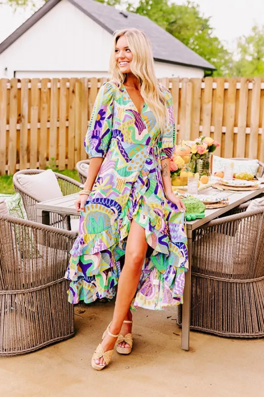 Coastal Date Night Wrap Midi sold by Impressions