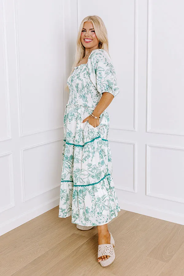 Tea House Social Satin Midi Curves sold by Impressions product image thumbnail 4