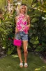 Botanic Bliss Shift Top in Pink sold by Impressions