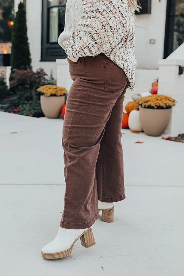 The Dex High Waist Straight Leg Jean In Hazelnut Curves sold by Impressions product image thumbnail 3