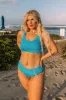 Cool Waters Seersucker Bikini Top Curves sold by Impressions