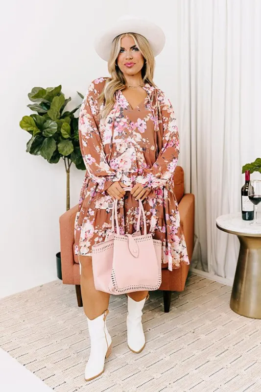 Easy To Please Floral Shift Dress Curves sold by Impressions