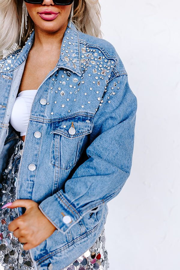 The Averie Embellished Denim Jacket sold by Impressions product image thumbnail 3