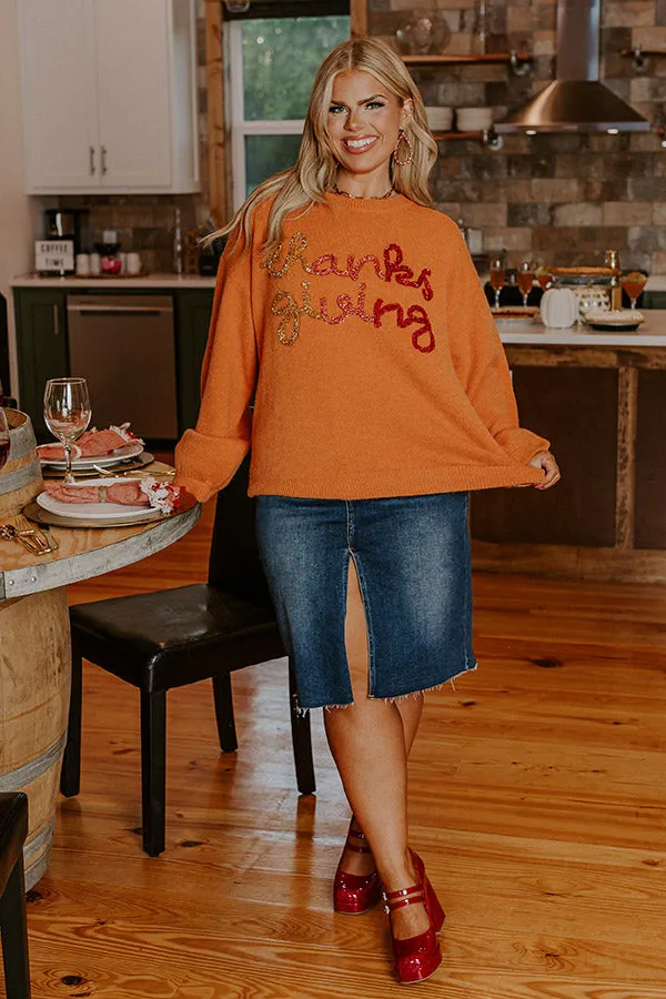 Thanksgiving Tinsel Sweater Curves sold by Impressions product image thumbnail 5