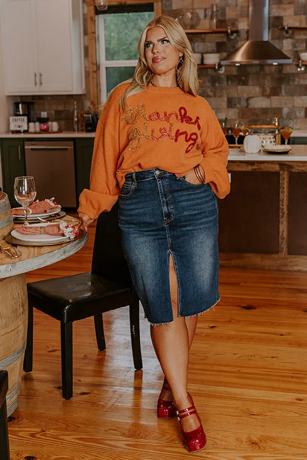 Thanksgiving Tinsel Sweater Curves sold by Impressions product image thumbnail 2