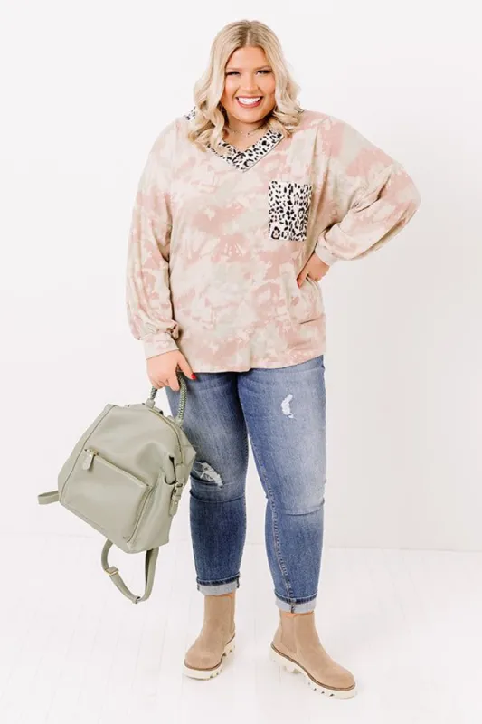 Hot Cider Sipping Tie Dye Top Curves sold by Impressions