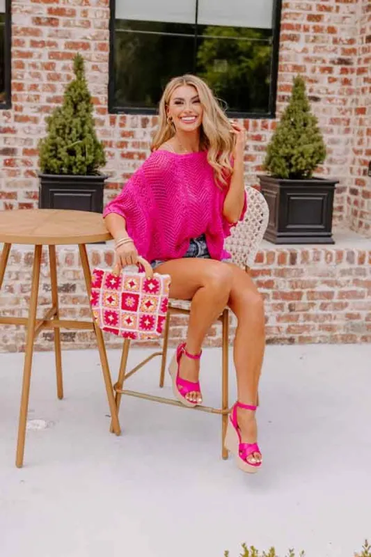 Right Around The Corner Knit Top sold by Impressions