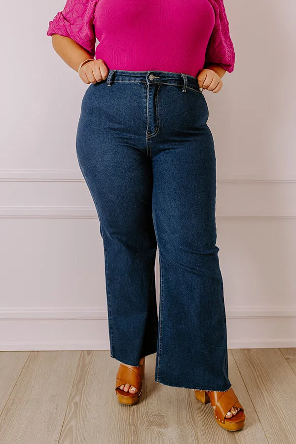 The Adriana High Waist Wide Leg Jean in Dark Wash Curves sold by Impressions product image thumbnail 3