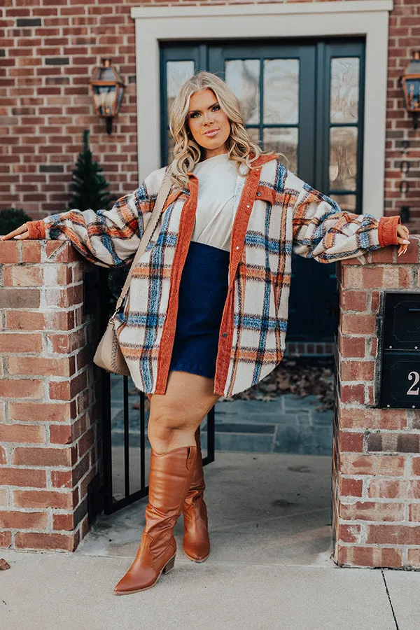 Brown Sugar Smiles Plaid Jacket Curves sold by Impressions product image thumbnail 2